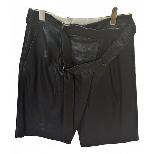 Pre-owned Helmut Lang Leather Shorts In Black