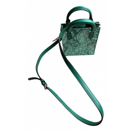 Pre-owned Etro Cloth Crossbody Bag In Green