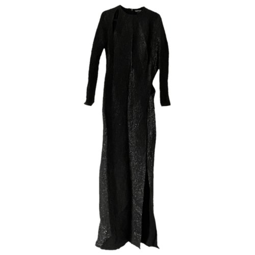 Pre-owned Tom Ford Silk Maxi Dress In Black