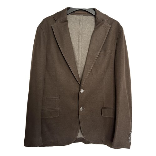 Pre-owned Eleventy Jacket In Brown