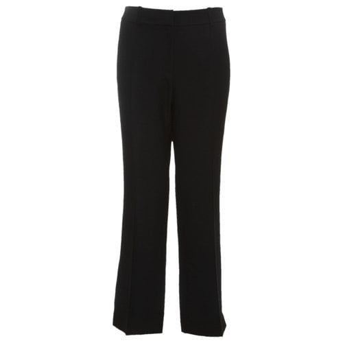 Pre-owned Khaite Cloth Trousers In Black