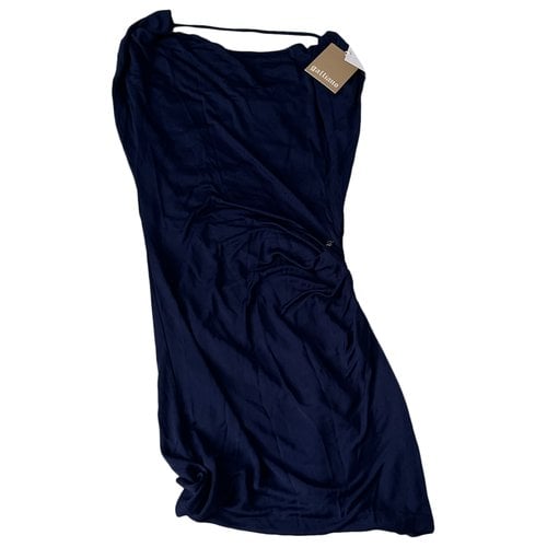Pre-owned Galliano Mid-length Dress In Navy