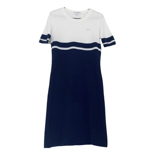 Pre-owned Lacoste Mid-length Dress In White