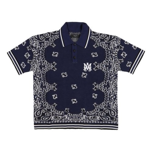 Pre-owned Amiri Polo Shirt In Navy