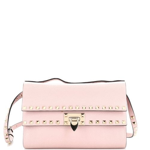 Pre-owned Valentino Garavani Leather Handbag In Pink