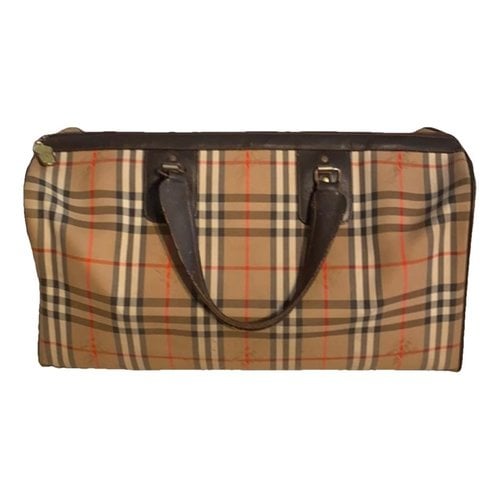 Pre-owned Burberry 48h Bag In Brown