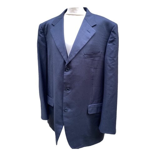 Pre-owned Canali Wool Vest In Blue