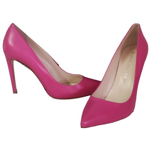 Pre-owned Gianni Marra Leather Heels In Pink