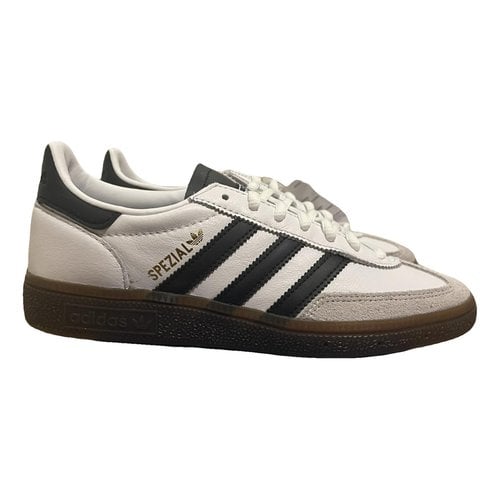 Pre-owned Adidas Originals Leather Trainers In White
