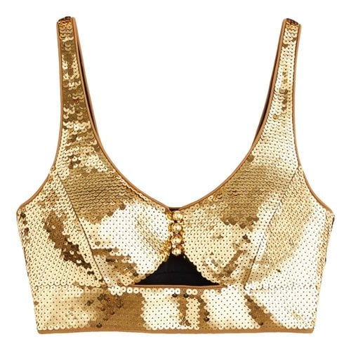 Pre-owned Paco Rabanne Blouse In Gold