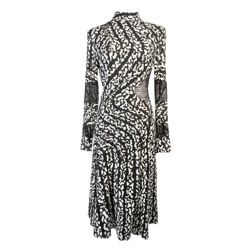 Pre-owned Proenza Schouler Silk Mid-length Dress In Multicolour