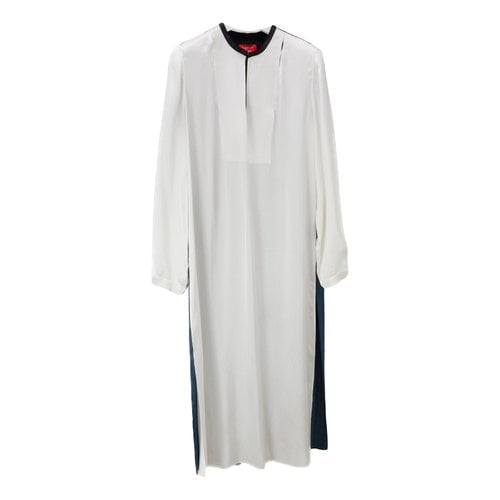 Pre-owned Lanvin Maxi Dress In White