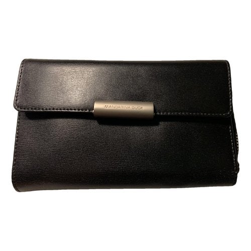 Pre-owned Mandarina Duck Leather Wallet In Black