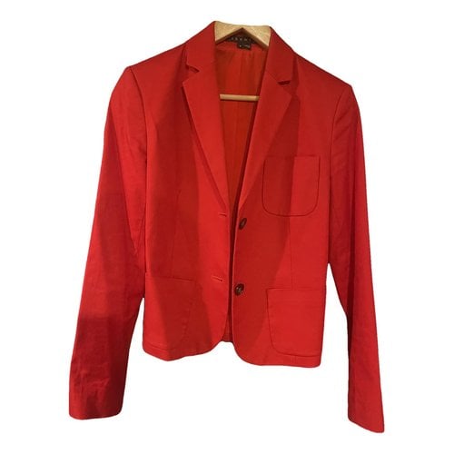Pre-owned Theory Blazer In Red