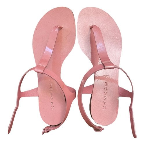 Pre-owned Casadei Leather Flats In Pink