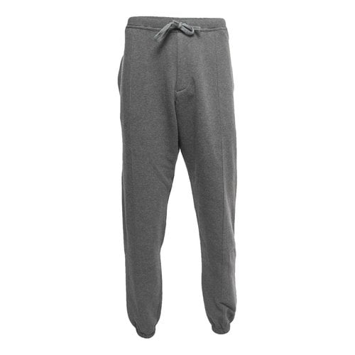 Pre-owned Dior Trousers In Grey