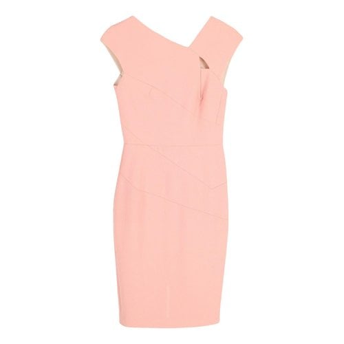 Pre-owned Roland Mouret Wool Dress In Pink