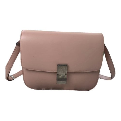 Pre-owned Celine Classic Leather Crossbody Bag In Pink