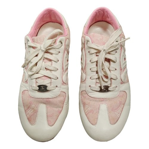 Pre-owned Celine Leather Trainers In Pink