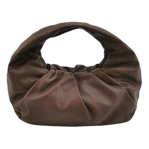 Pre-owned Bottega Veneta Shoulder Pouch Leather Handbag In Brown