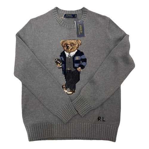 Pre-owned Polo Ralph Lauren Wool Sweatshirt In Grey