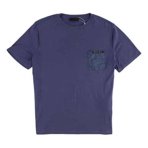 Pre-owned Prada T-shirt In Blue