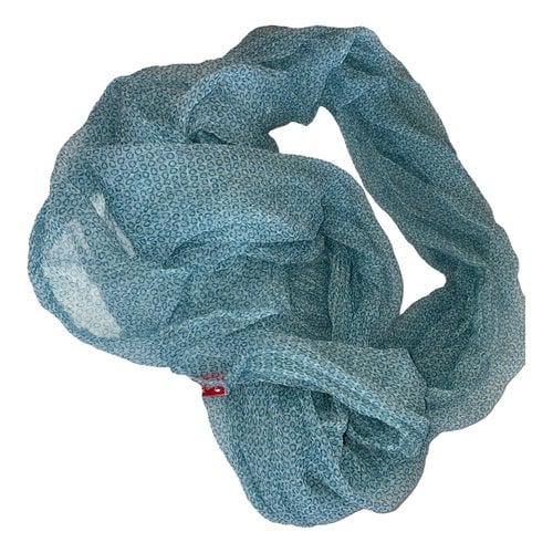 Pre-owned Altea Scarf In Turquoise
