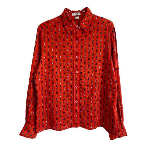 Pre-owned Celine Wool Shirt In Red