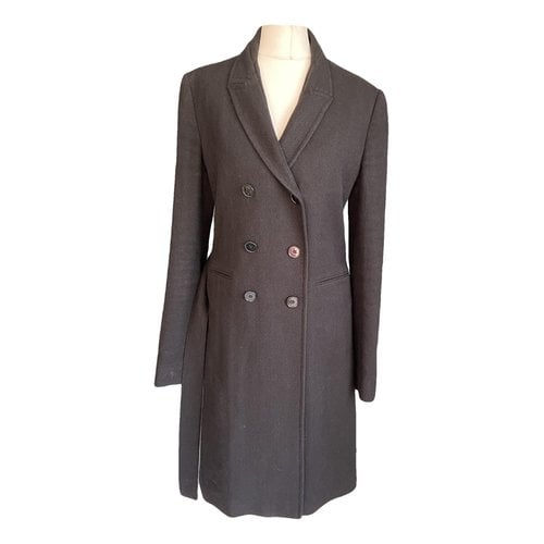 Pre-owned Victoria Beckham Wool Coat In Black