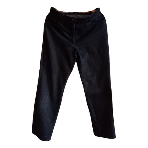 Pre-owned Daks Straight Jeans In Anthracite