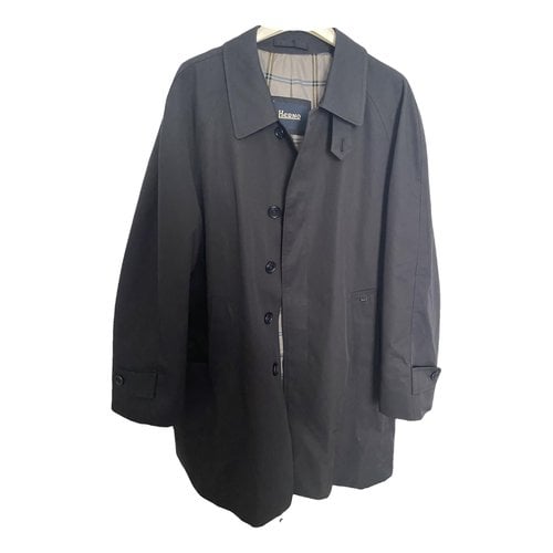 Pre-owned Herno Trenchcoat In Blue