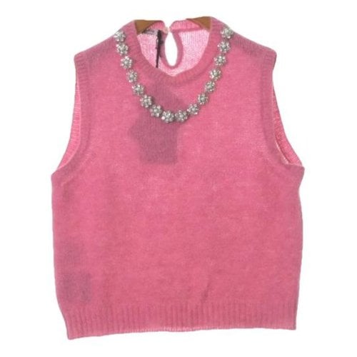 Pre-owned Miu Miu Wool Knitwear In Pink