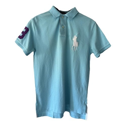 Pre-owned Polo Ralph Lauren Polo Ajusté Manches Courtes Polo Shirt In Blue