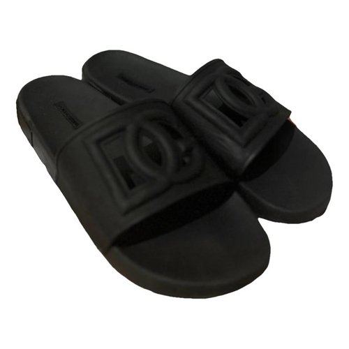 Pre-owned Dolce & Gabbana Sandals In Black