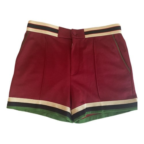 Pre-owned Gucci Mini Short In Red