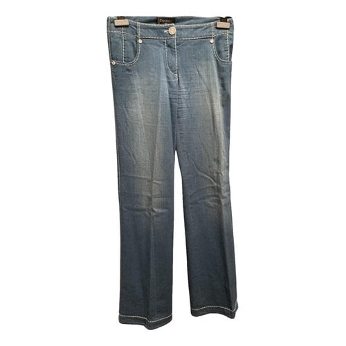 Pre-owned Chanel Bootcut Jeans In Blue