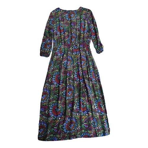 Pre-owned Vanessa Seward Silk Mid-length Dress In Multicolour
