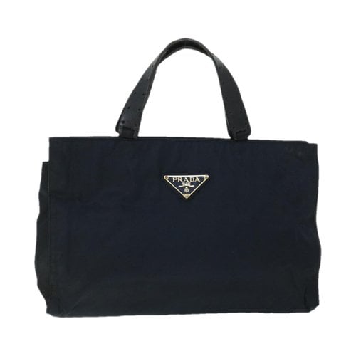 Pre-owned Prada Tessuto Handbag In Black
