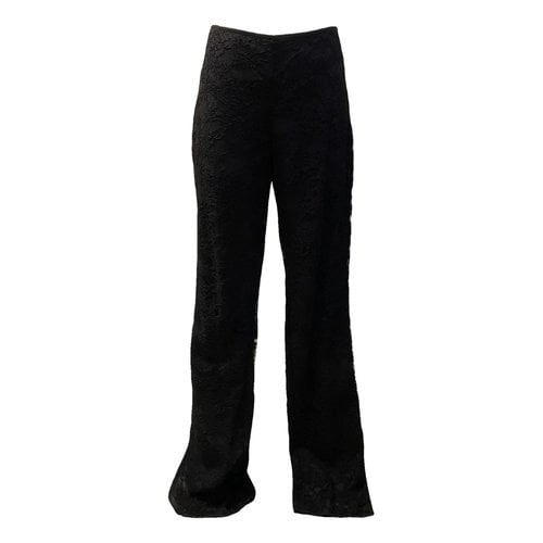 Pre-owned La Perla Straight Pants In Black