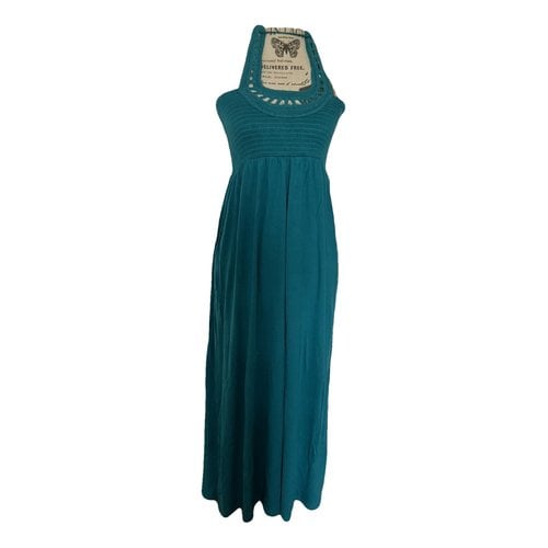 Pre-owned Juicy Couture Maxi Dress In Turquoise