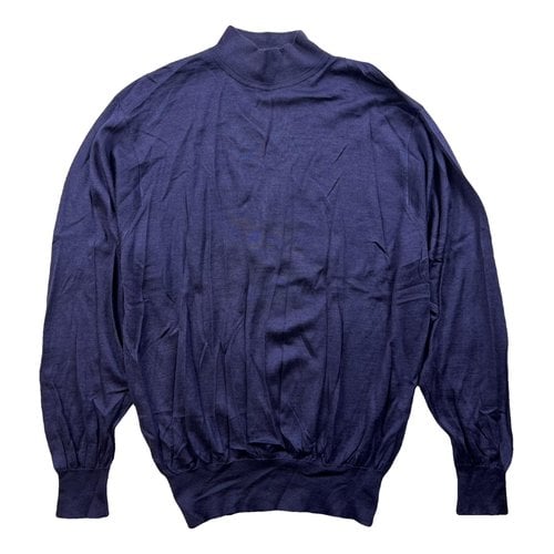 Pre-owned Versace Cashmere Pull In Purple