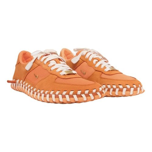 Pre-owned Jacquemus Leather Trainers In Orange