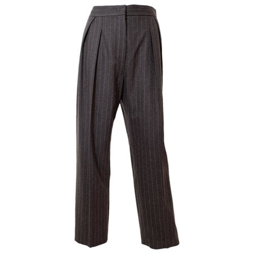 Pre-owned Max Mara Cashmere Large Pants In Brown