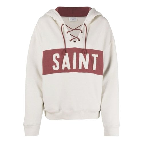 Pre-owned Saint Laurent Sweatshirt In Beige