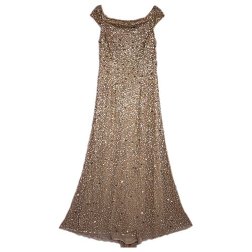 Pre-owned Adrianna Papell Maxi Dress In Metallic
