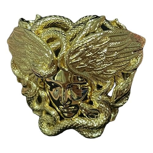 Pre-owned Versace Medusa Jewellery In Gold