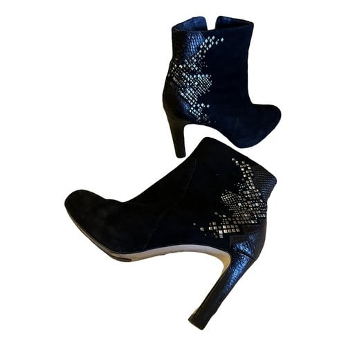 Pre-owned Hogl Ankle Boots In Black
