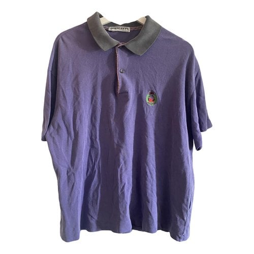 Pre-owned Burberry Polo Shirt In Purple