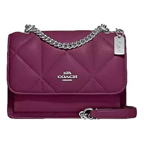 Pre-owned Coach Leather Crossbody Bag In Purple