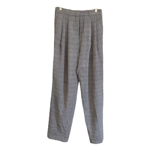 Pre-owned Celine Silk Straight Pants In Other